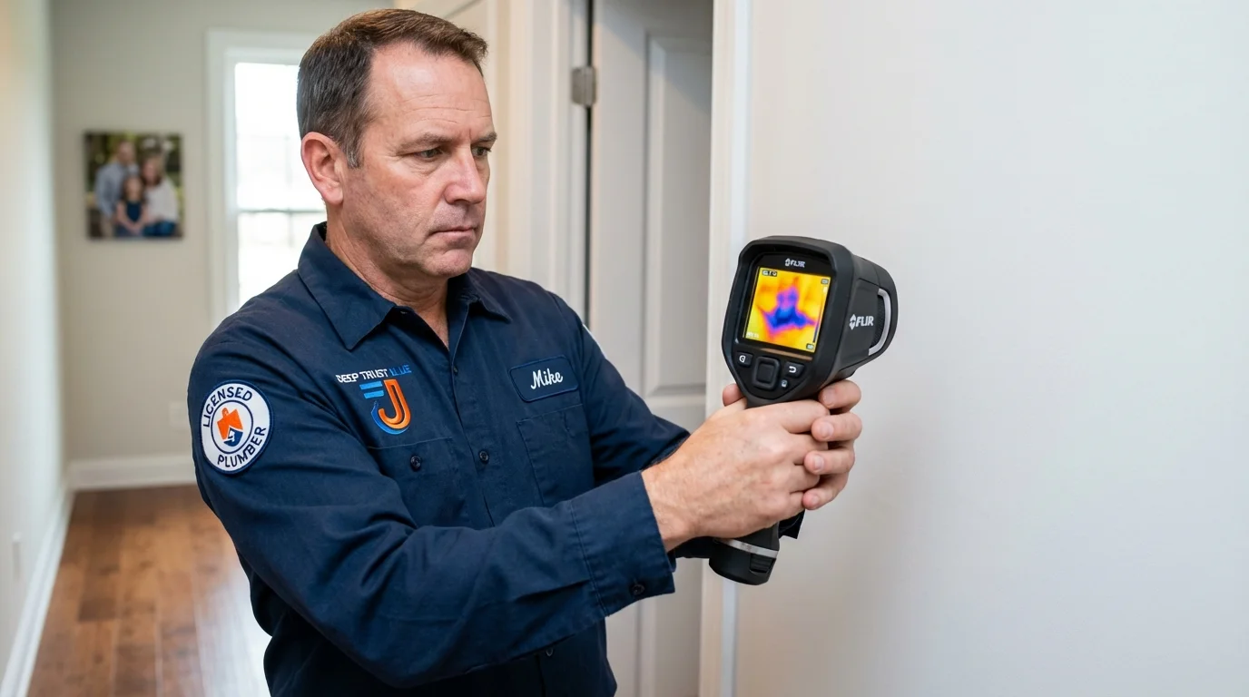 Thermal imaging leak detection by Johns Plumbing LLC in Troutdale